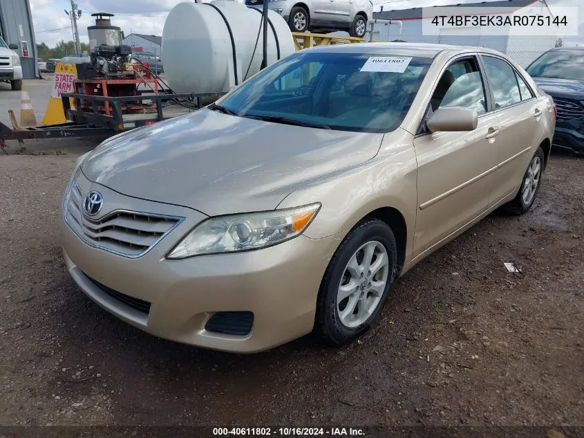 2010 Toyota Camry Le VIN: 4T4BF3EK3AR075144 Lot: 40611802