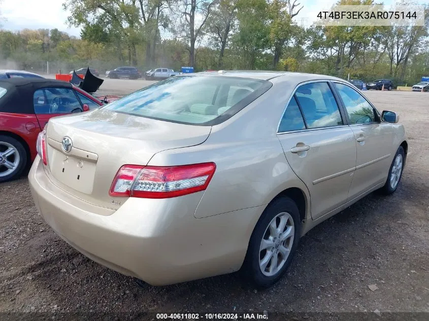 2010 Toyota Camry Le VIN: 4T4BF3EK3AR075144 Lot: 40611802