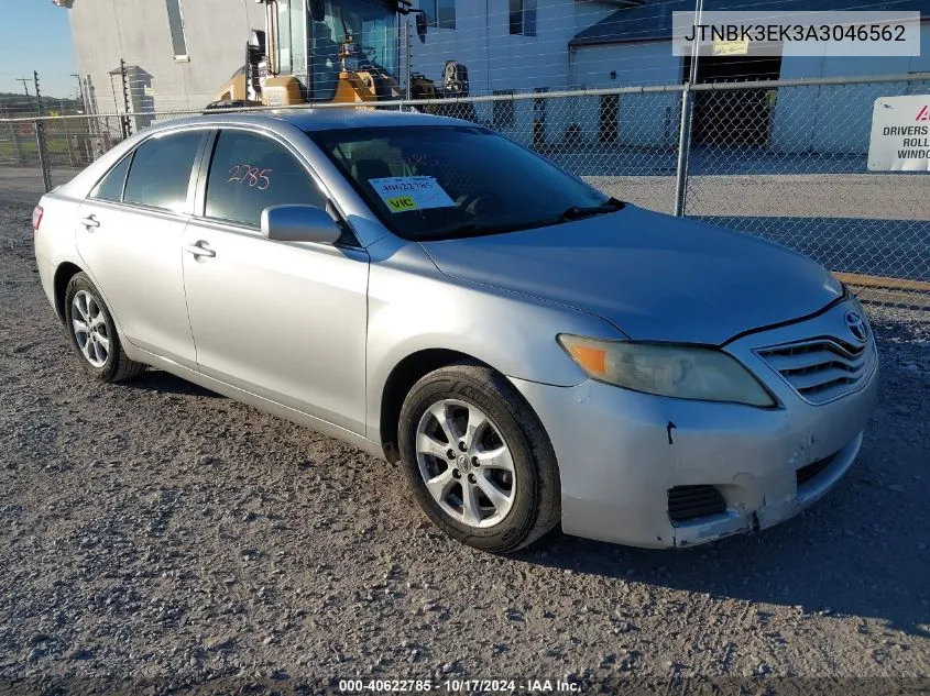 2010 Toyota Camry Se/Le/Xle VIN: JTNBK3EK3A3046562 Lot: 40622785