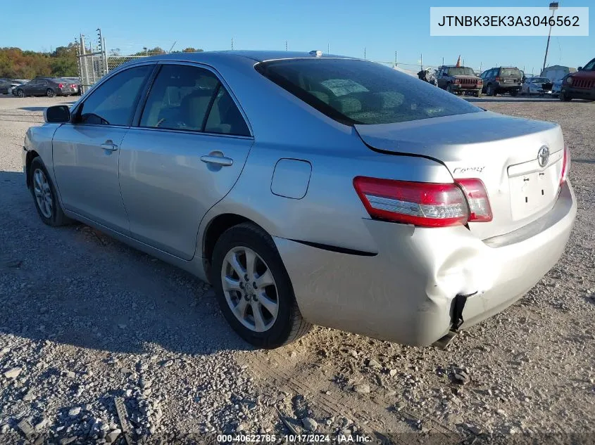 JTNBK3EK3A3046562 2010 Toyota Camry Se/Le/Xle