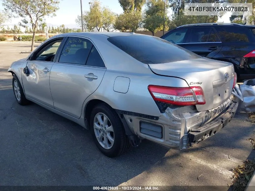 2010 Toyota Camry Le VIN: 4T4BF3EK5AR078823 Lot: 40629835