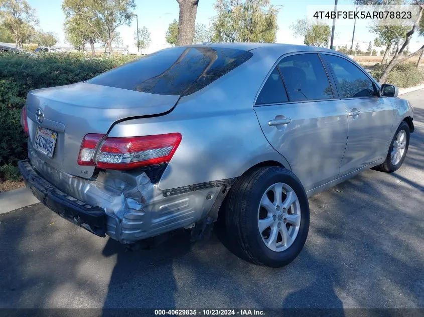 2010 Toyota Camry Le VIN: 4T4BF3EK5AR078823 Lot: 40629835