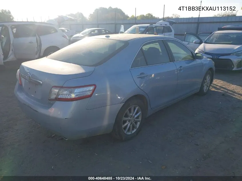 4T1BB3EKXAU113152 2010 Toyota Camry Hybrid