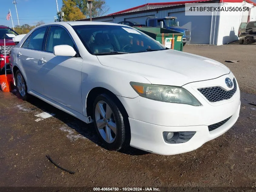 2010 Toyota Camry Se VIN: 4T1BF3EK5AU560654 Lot: 40654750