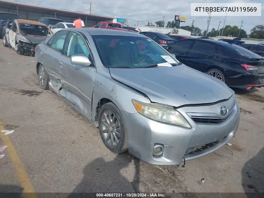 2010 Toyota Camry Hybrid VIN: 4T1BB3EK7AU119569 Lot: 40657231