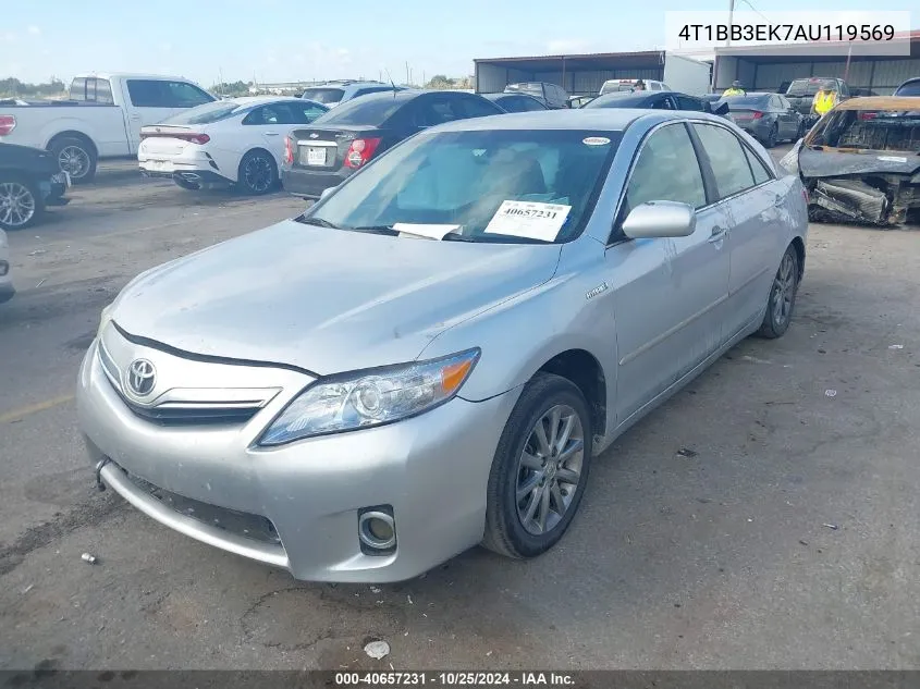 2010 Toyota Camry Hybrid VIN: 4T1BB3EK7AU119569 Lot: 40657231