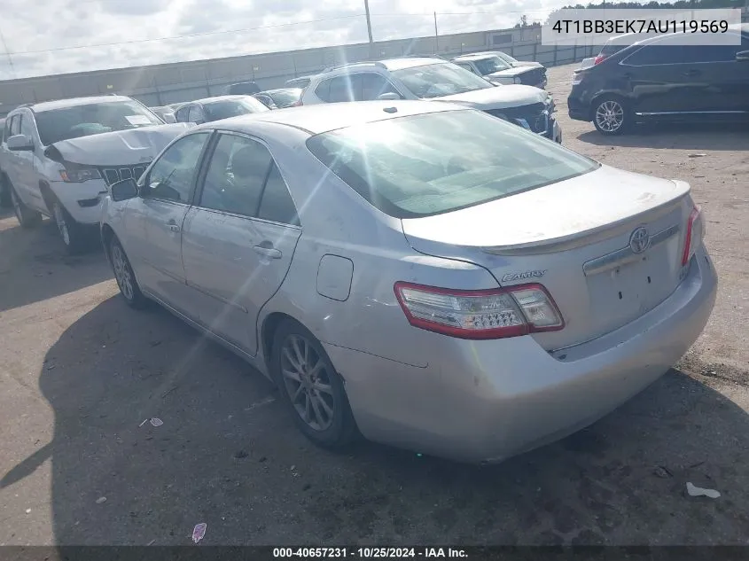 2010 Toyota Camry Hybrid VIN: 4T1BB3EK7AU119569 Lot: 40657231