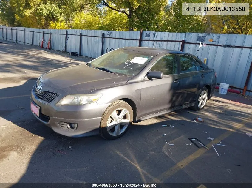 2010 Toyota Camry Se VIN: 4T1BF3EK3AU013558 Lot: 40663650