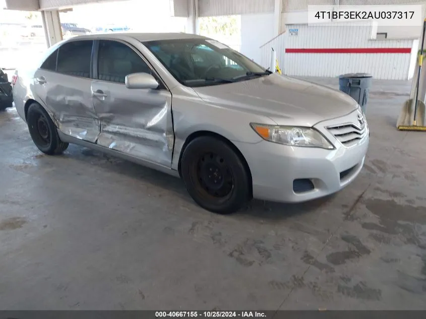 2010 Toyota Camry VIN: 4T1BF3EK2AU037317 Lot: 40667155