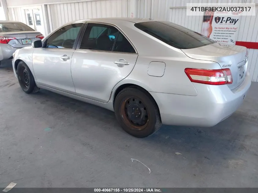 2010 Toyota Camry VIN: 4T1BF3EK2AU037317 Lot: 40667155