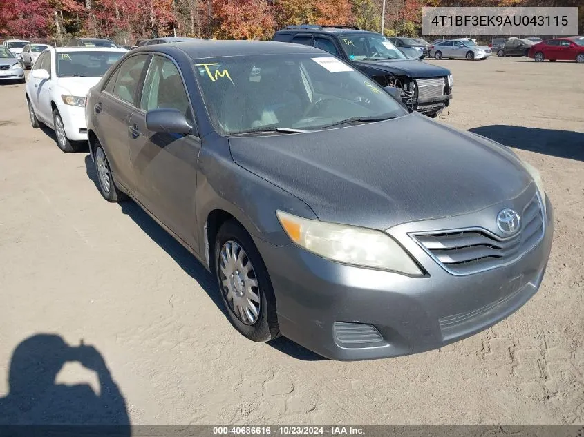 2010 Toyota Camry Le VIN: 4T1BF3EK9AU043115 Lot: 40686616