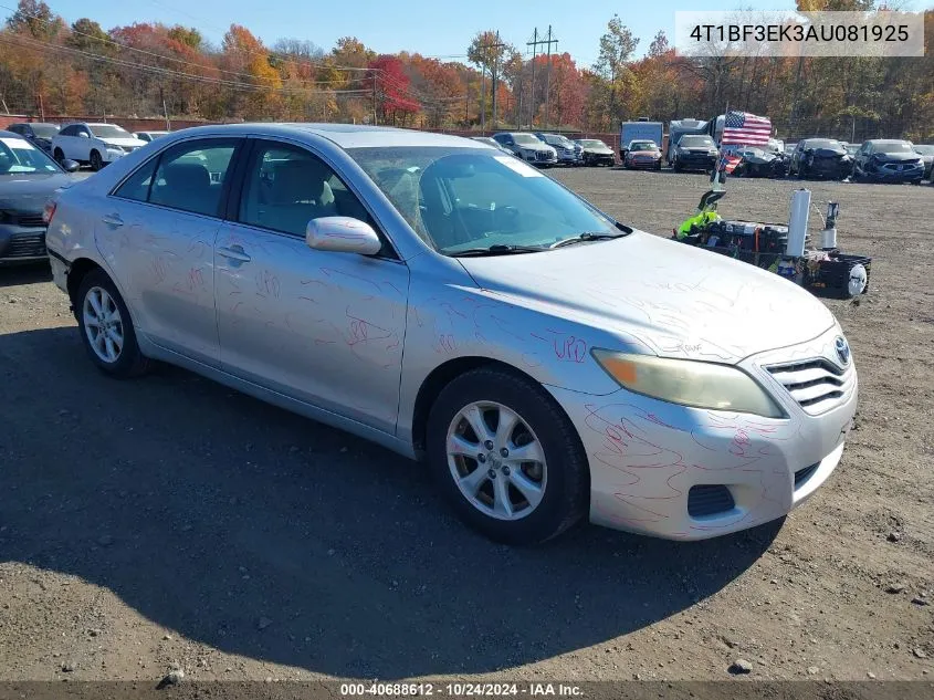 2010 Toyota Camry Le VIN: 4T1BF3EK3AU081925 Lot: 40688612