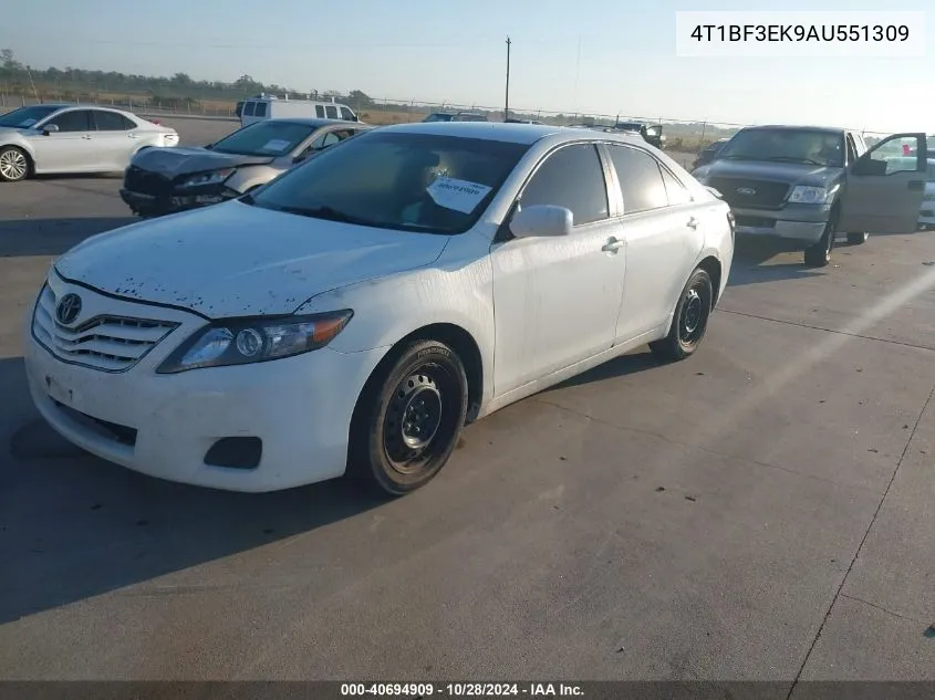 2010 Toyota Camry Se/Le/Xle VIN: 4T1BF3EK9AU551309 Lot: 40694909