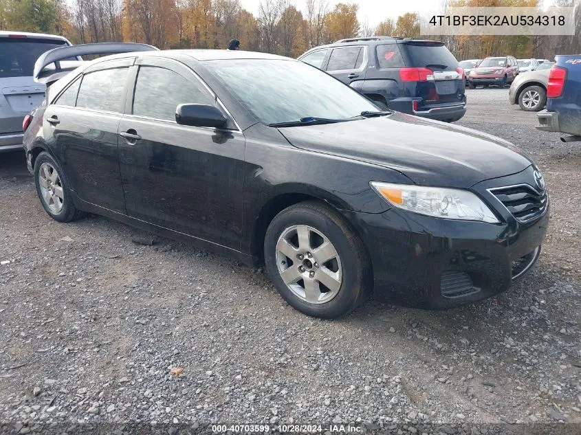 2010 Toyota Camry Se/Le/Xle VIN: 4T1BF3EK2AU534318 Lot: 40703599