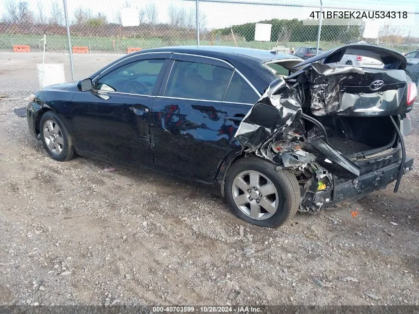 2010 Toyota Camry Se/Le/Xle VIN: 4T1BF3EK2AU534318 Lot: 40703599