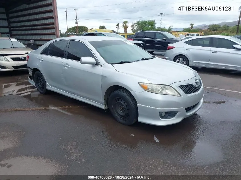 2010 Toyota Camry Se VIN: 4T1BF3EK6AU061281 Lot: 40708026