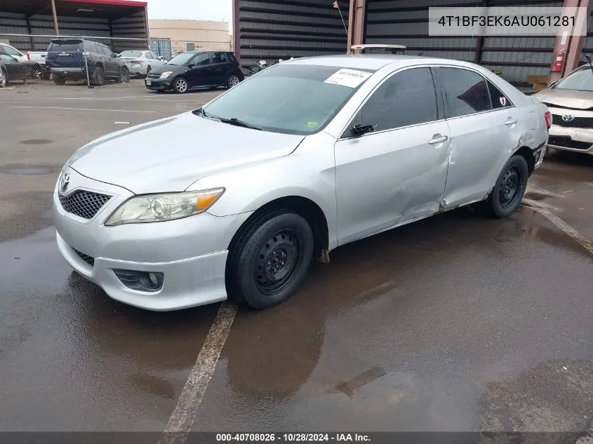 2010 Toyota Camry Se VIN: 4T1BF3EK6AU061281 Lot: 40708026