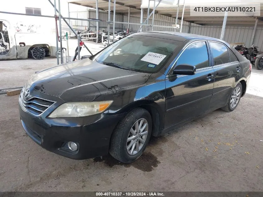 2010 Toyota Camry Xle V6 VIN: 4T1BK3EKXAU110221 Lot: 40710337