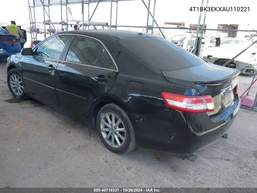 2010 Toyota Camry Xle V6 VIN: 4T1BK3EKXAU110221 Lot: 40710337