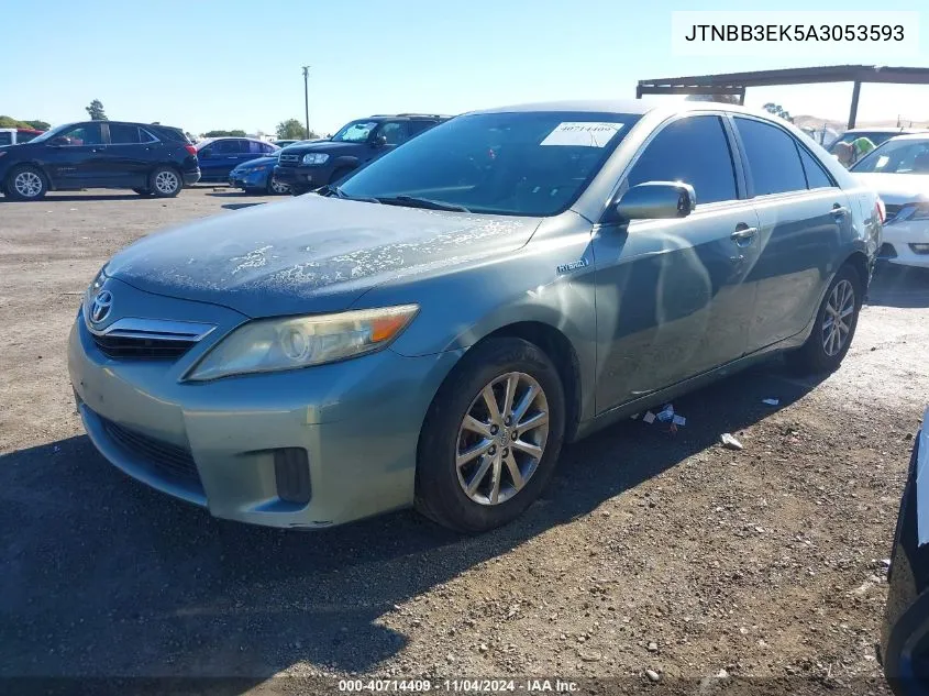 2010 Toyota Camry Hybrid VIN: JTNBB3EK5A3053593 Lot: 40714409