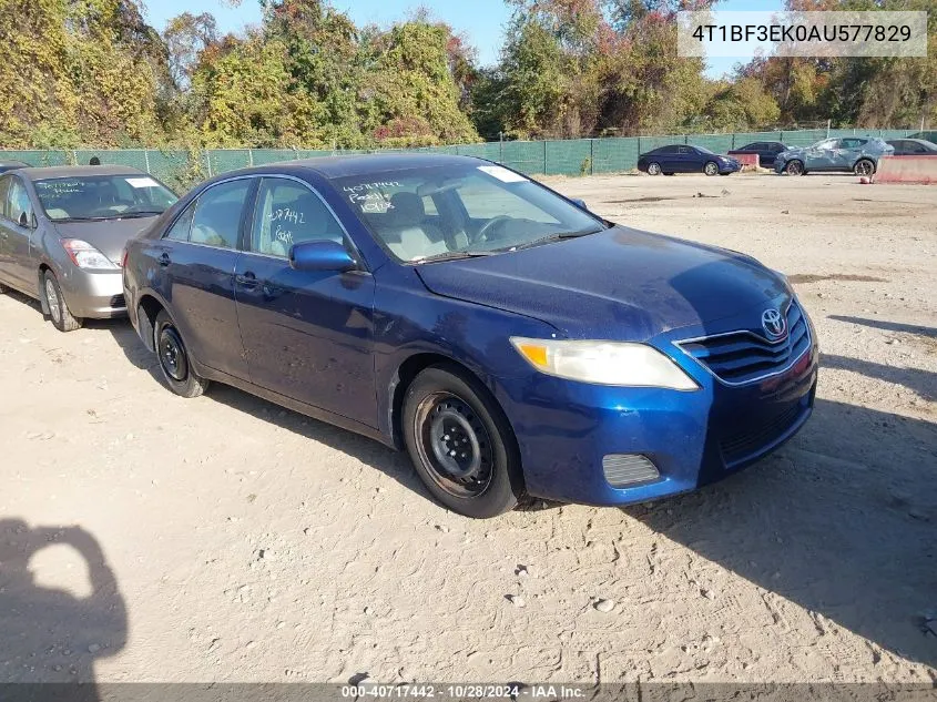 2010 Toyota Camry Le VIN: 4T1BF3EK0AU577829 Lot: 40717442