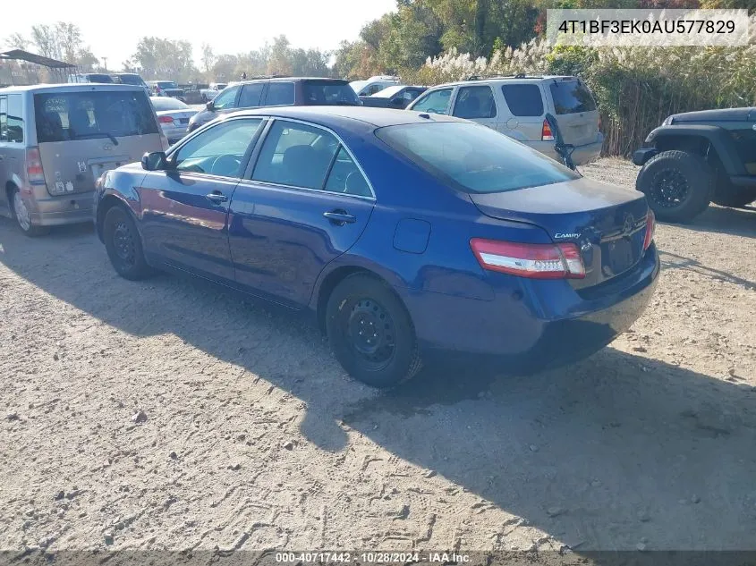 2010 Toyota Camry Le VIN: 4T1BF3EK0AU577829 Lot: 40717442