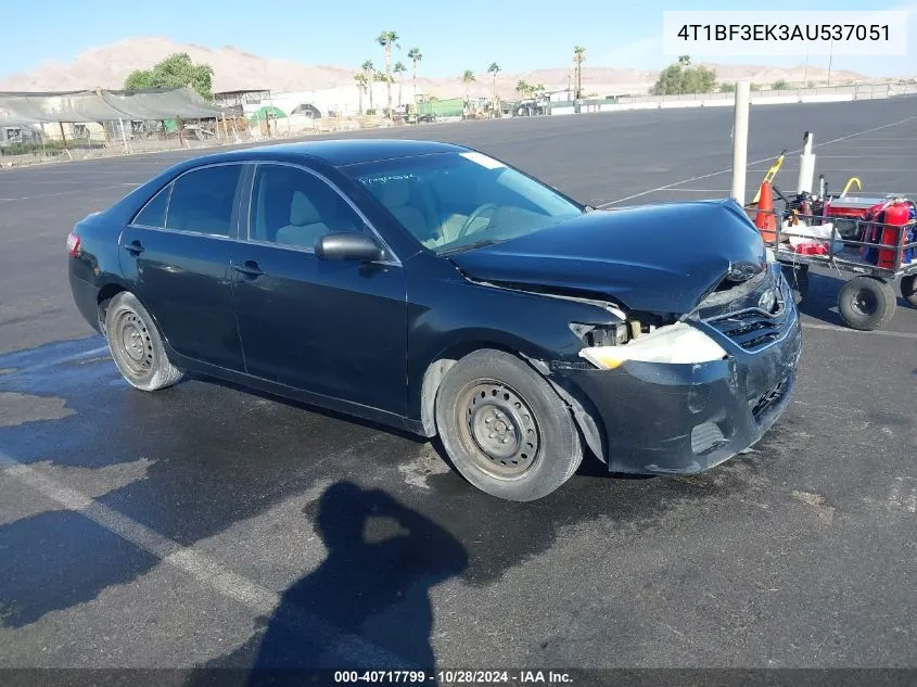 2010 Toyota Camry Le VIN: 4T1BF3EK3AU537051 Lot: 40717799