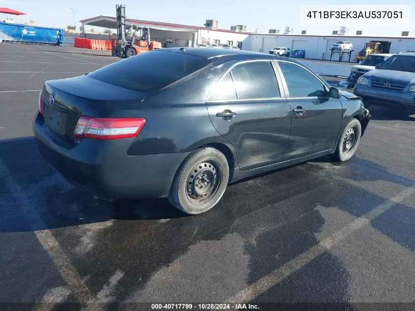 2010 Toyota Camry Le VIN: 4T1BF3EK3AU537051 Lot: 40717799