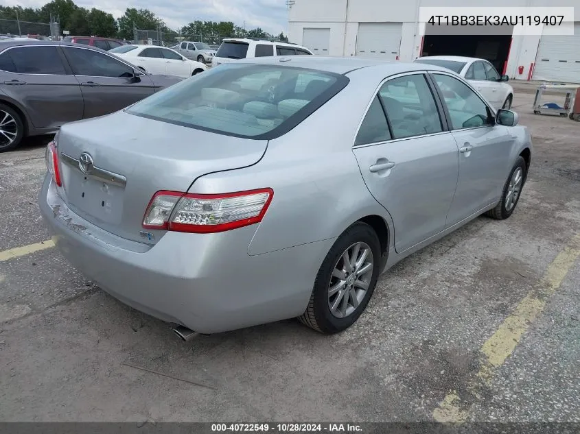 2010 Toyota Camry Hybrid VIN: 4T1BB3EK3AU119407 Lot: 40722549