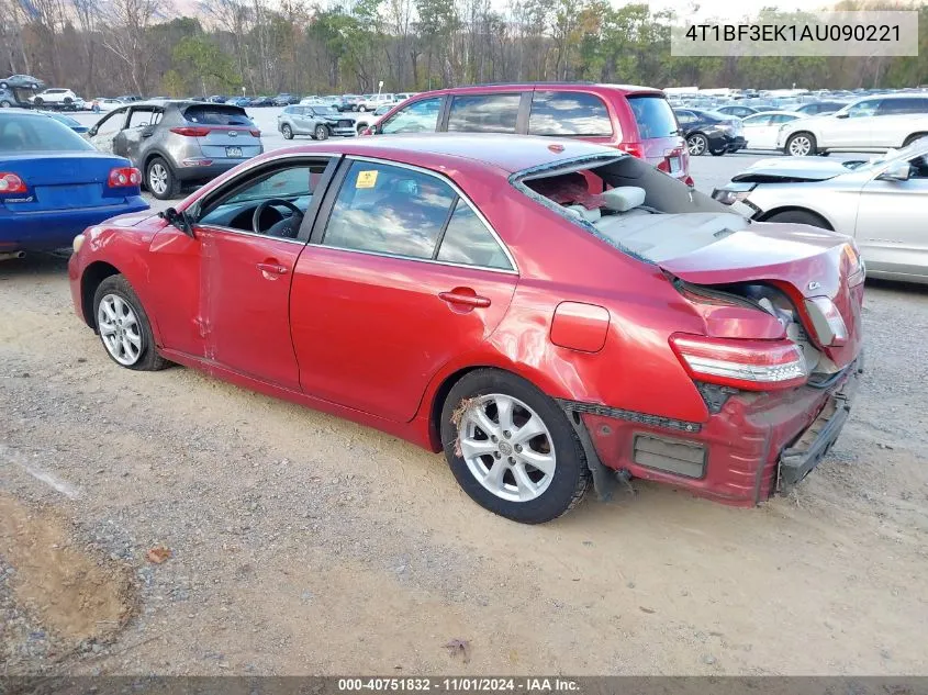 2010 Toyota Camry Le VIN: 4T1BF3EK1AU090221 Lot: 40751832