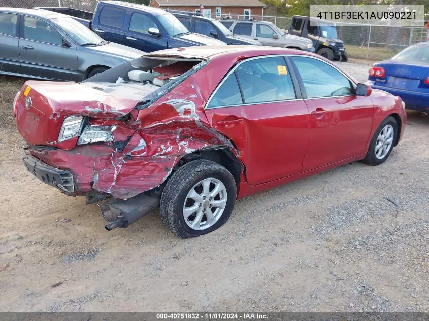 2010 Toyota Camry Le VIN: 4T1BF3EK1AU090221 Lot: 40751832