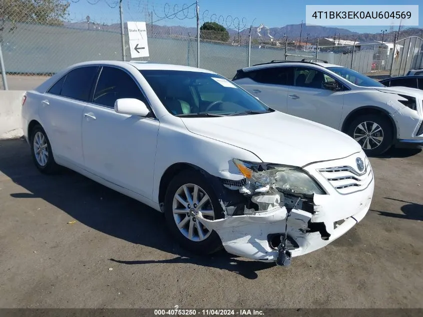 2010 Toyota Camry Se/Le/Xle VIN: 4T1BK3EK0AU604569 Lot: 40753250