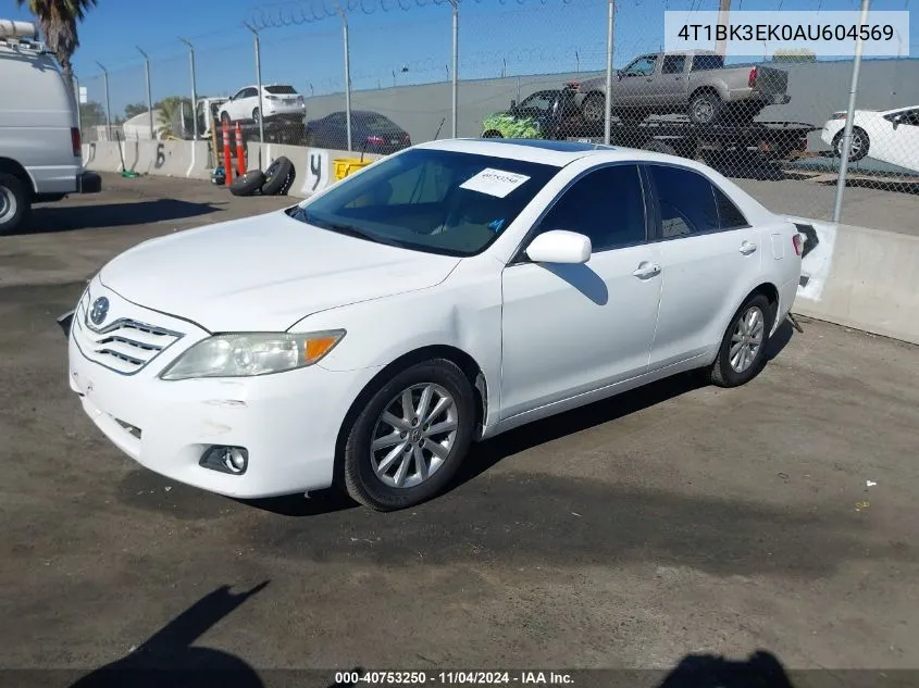 4T1BK3EK0AU604569 2010 Toyota Camry Se/Le/Xle