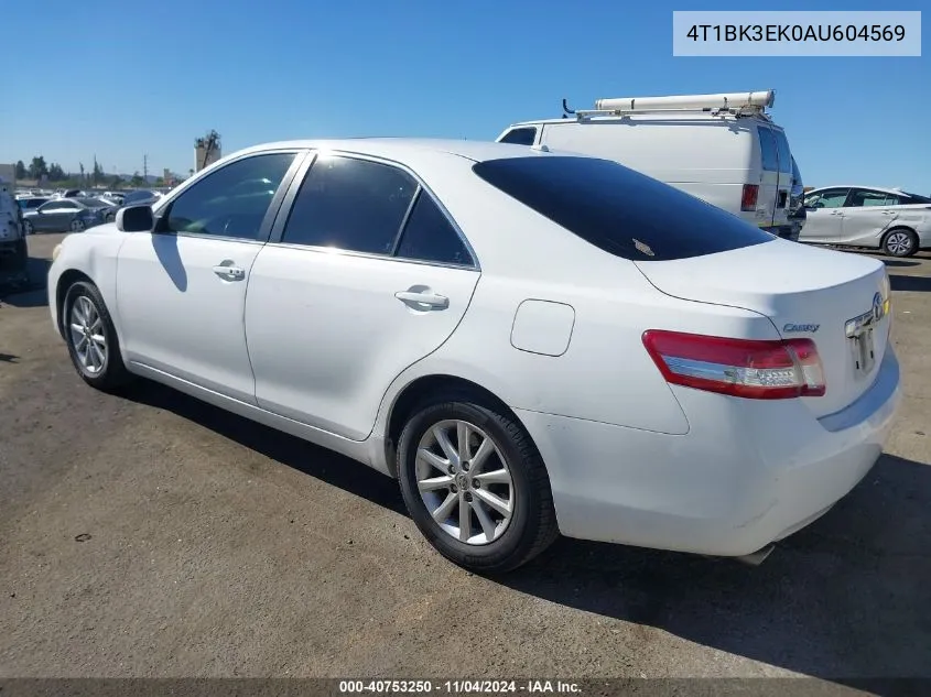 2010 Toyota Camry Se/Le/Xle VIN: 4T1BK3EK0AU604569 Lot: 40753250