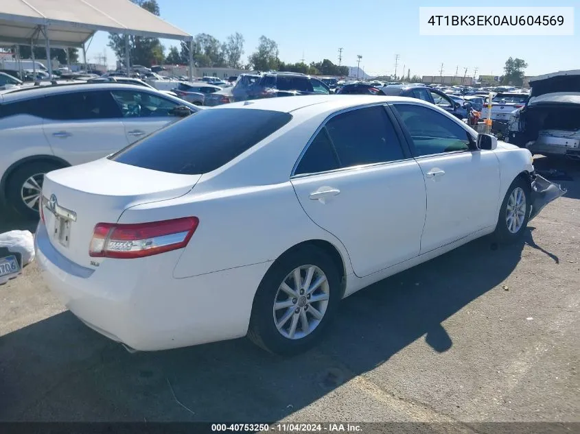 2010 Toyota Camry Se/Le/Xle VIN: 4T1BK3EK0AU604569 Lot: 40753250