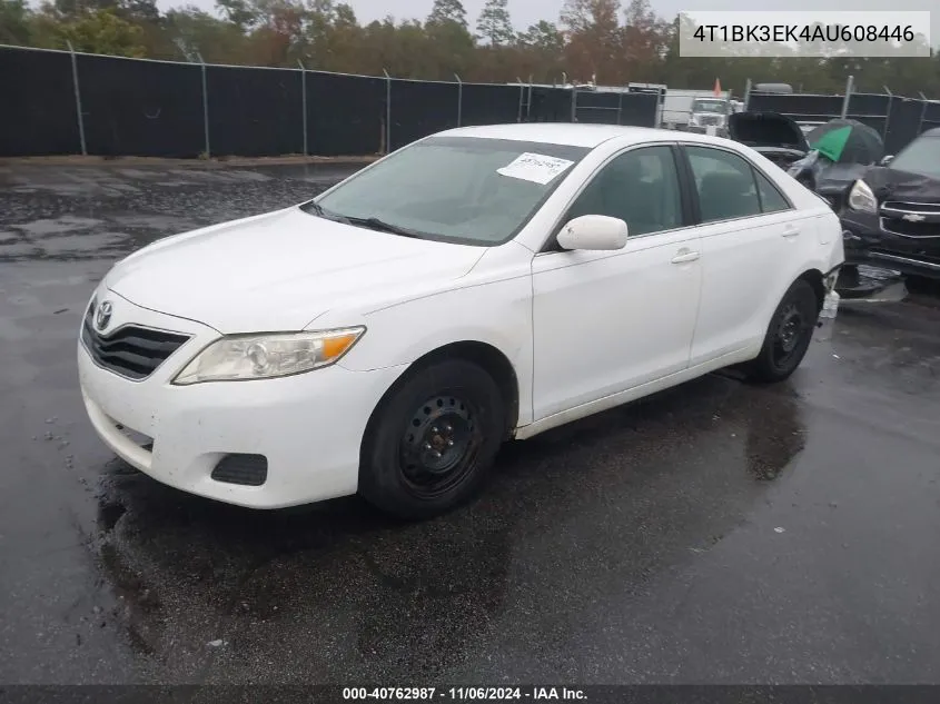 2010 Toyota Camry Le V6 VIN: 4T1BK3EK4AU608446 Lot: 40762987