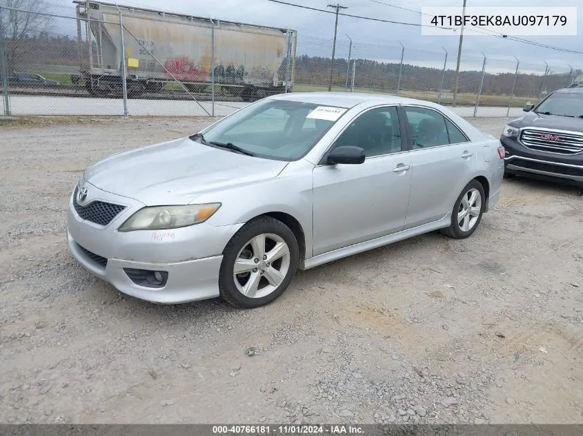 2010 Toyota Camry Se VIN: 4T1BF3EK8AU097179 Lot: 40766181