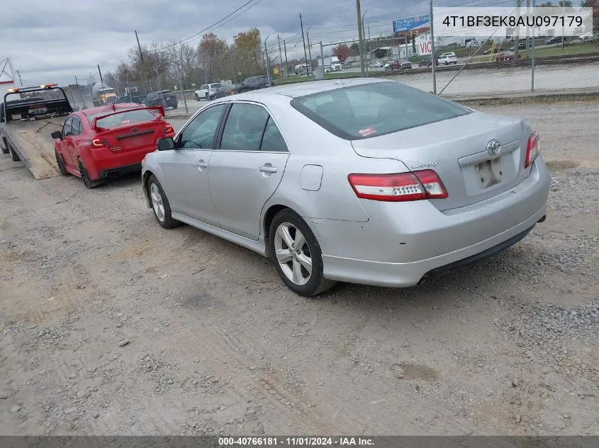 2010 Toyota Camry Se VIN: 4T1BF3EK8AU097179 Lot: 40766181