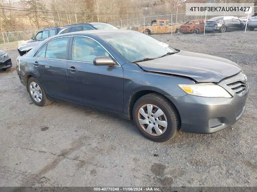 2010 Toyota Camry Le VIN: 4T1BF3EK7AU041427 Lot: 40770248