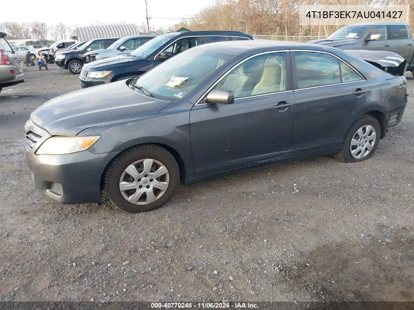 2010 Toyota Camry Le VIN: 4T1BF3EK7AU041427 Lot: 40770248