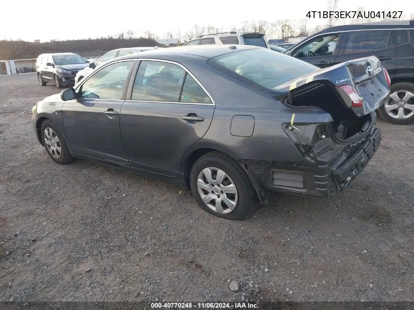 2010 Toyota Camry Le VIN: 4T1BF3EK7AU041427 Lot: 40770248