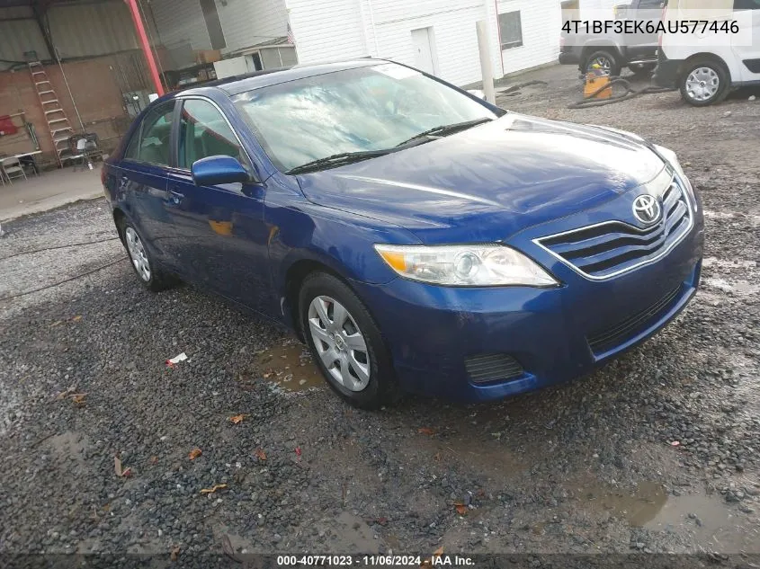 2010 Toyota Camry Le VIN: 4T1BF3EK6AU577446 Lot: 40771023