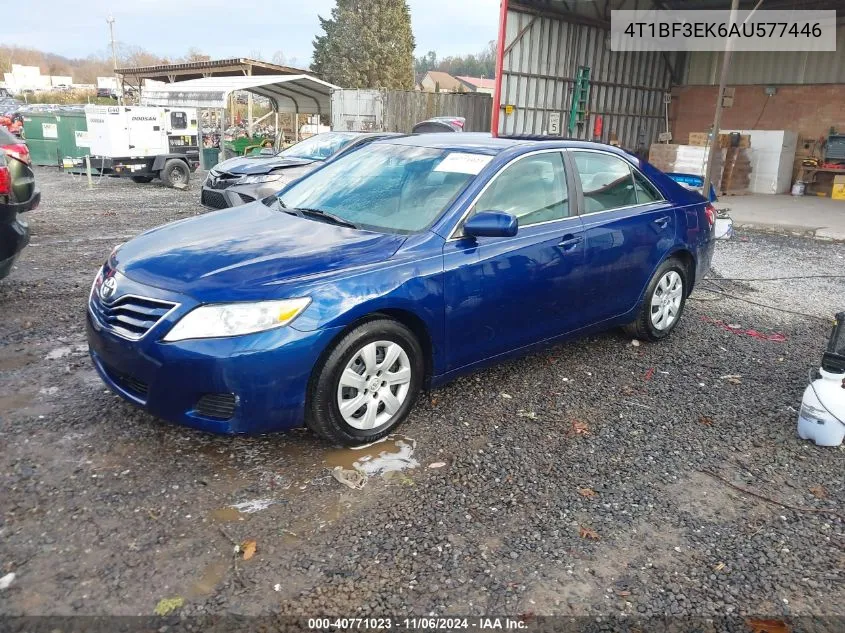 2010 Toyota Camry Le VIN: 4T1BF3EK6AU577446 Lot: 40771023