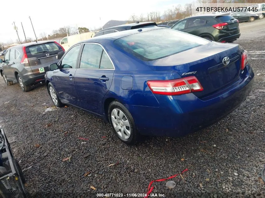 2010 Toyota Camry Le VIN: 4T1BF3EK6AU577446 Lot: 40771023