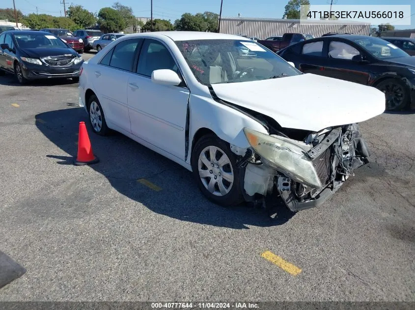 2010 Toyota Camry Le VIN: 4T1BF3EK7AU566018 Lot: 40777644