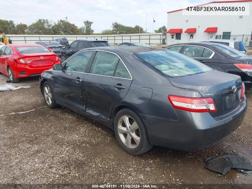 2010 Toyota Camry Le VIN: 4T4BF3EK9AR058610 Lot: 40784191