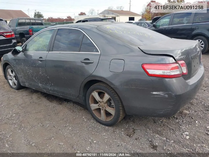 2010 Toyota Camry Le VIN: 4T1BF3EK7AU091258 Lot: 40792151