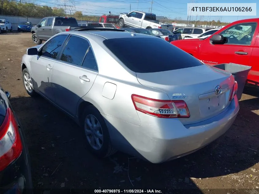 2010 Toyota Camry Le VIN: 4T1BF3EK6AU106266 Lot: 40796975