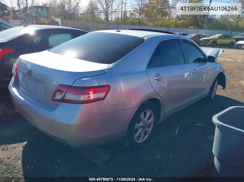 2010 Toyota Camry Le VIN: 4T1BF3EK6AU106266 Lot: 40796975