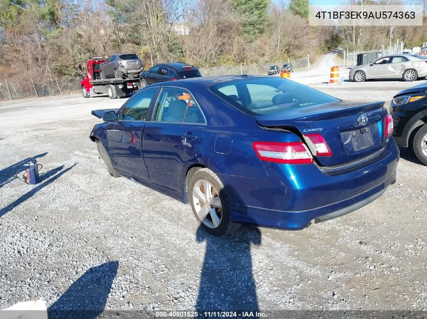 2010 Toyota Camry Se VIN: 4T1BF3EK9AU574363 Lot: 40801525